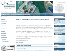 Tablet Screenshot of kai-uniklinik-leipzig.de